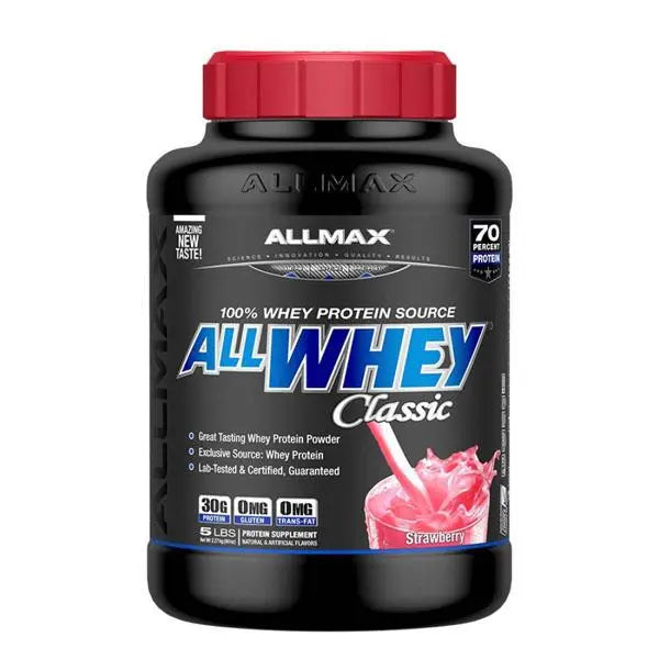 Chargez l'image dans la visionneuse de la galerie, Allmax All Whey, 5 lbs Strawberry