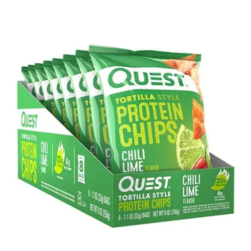 Load image into Gallery viewer, Quest Protein Chips, 8 pack Chili Lime box