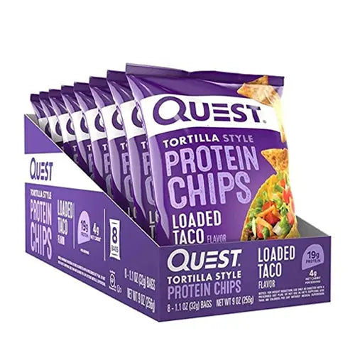 Load image into Gallery viewer, Quest Protein Chips, 8 pack Loaded Taco Box