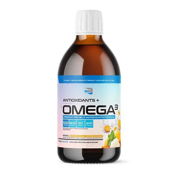 Load image into Gallery viewer, Believe Omega 3 + D3 &amp; E, 500 ML, 100 Servings Orange Vanilla
